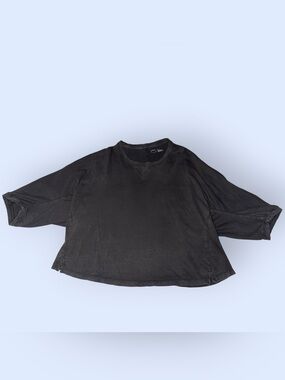Aerie Dark Grey Oversized Crewneck Top